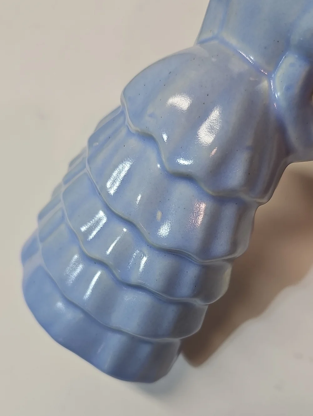 Vintage Haeger Pottery Blue Southern Belle Lady 1940s Ceramic Planter / Vase